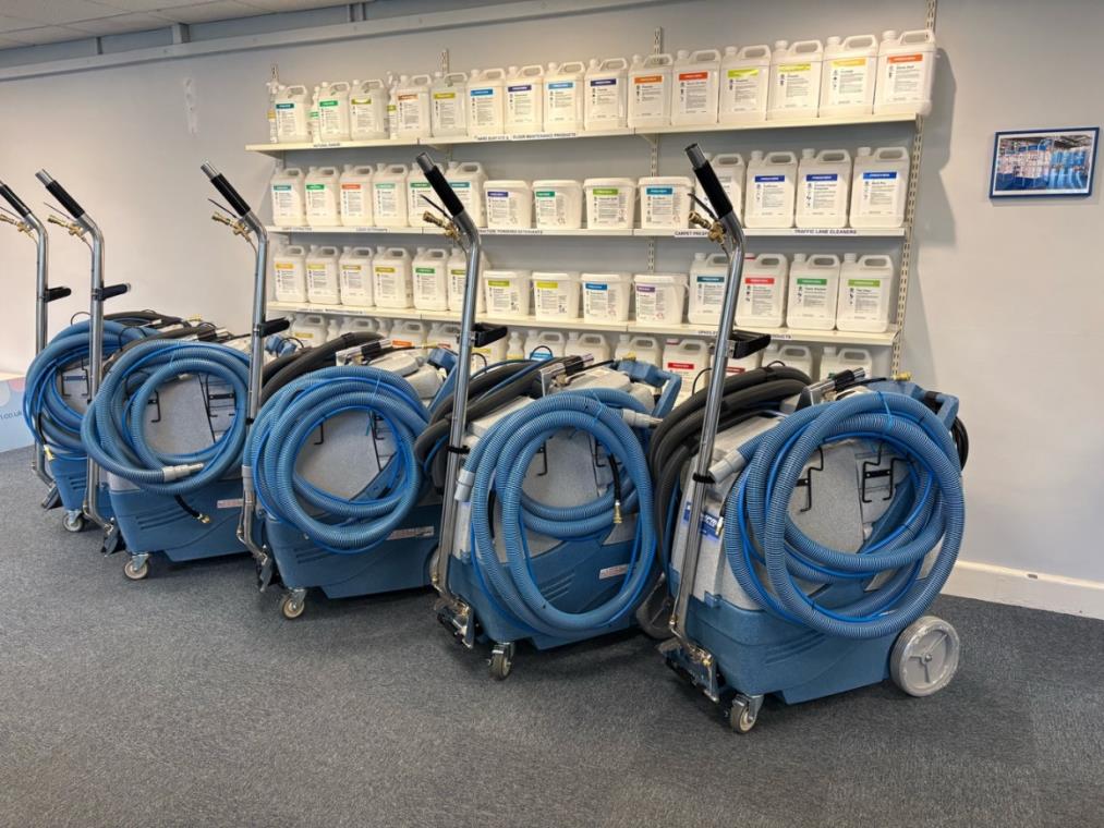 ‘Fully-loaded’ Powerplus machines wait to be shipped
