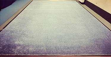 A mat pre-clean at the Tennis Centre